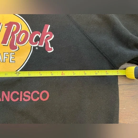 Vintage Hanes Hard Rock Cafe San Francisco Crewneck Sweatshirt Mens size Large - Picture 4 of 6